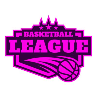 League Basketball logo template 02 Miniatura
